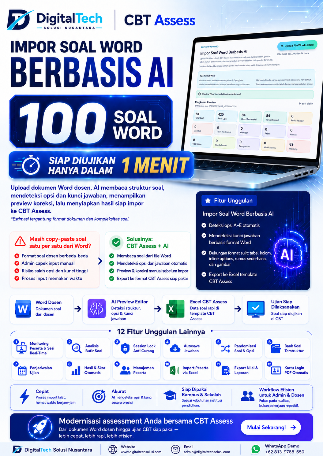 Flyer CBT Assess - PT DigitalTech Solusi Nusantara